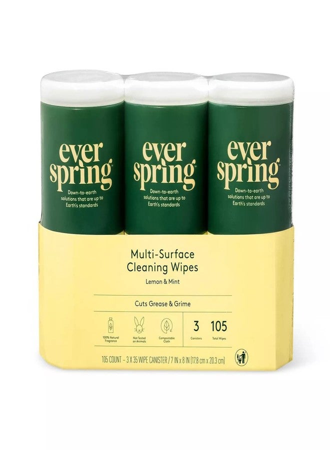 Everspring Ever Spring Multi-Surface Cleaning Wipes Lemon & Mint 3 Pack - Image 1